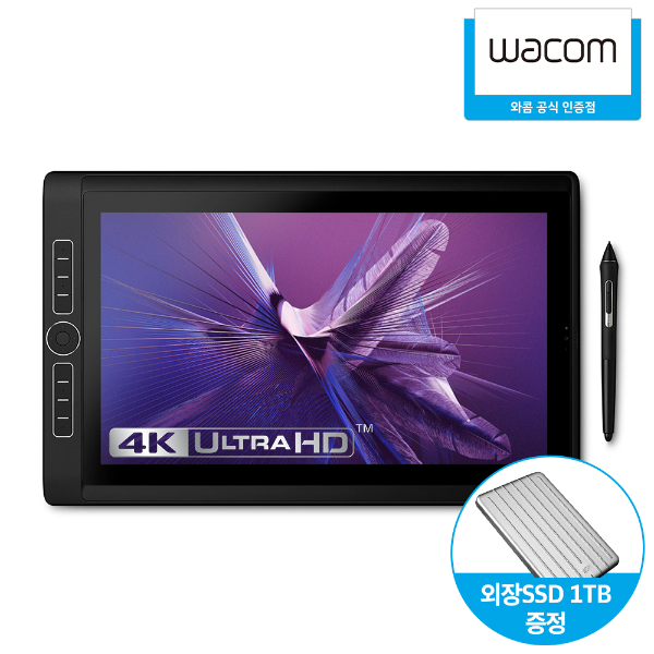 와콤 DTH-W1621H  모바일 스튜디오 프로 16 액정타블렛 i7 램16GB SSD512GB 윈도우10 PRO 쿼드로P1000