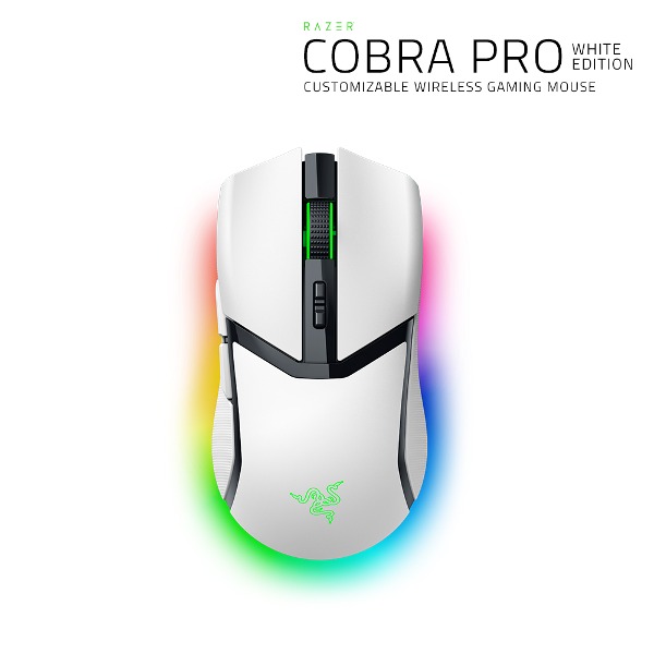 레이저코리아 Cobra Pro White 코브라 프로 게이밍 무선마우스 화이트