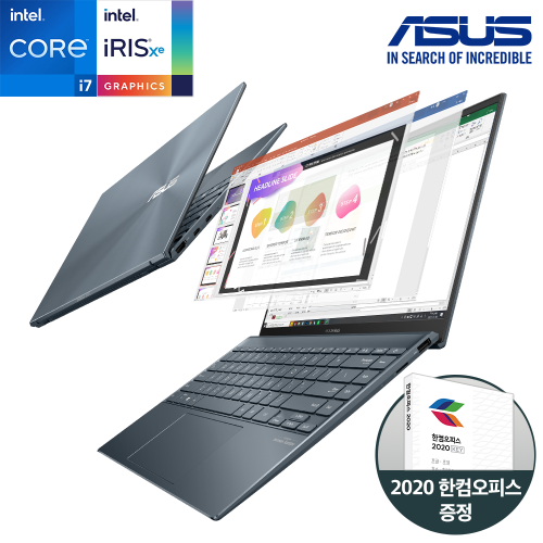 ASUS 젠북 UX425EA-BM207 인텔11세대 i7/램16G/NVMe SSD512G/PD충전/썬더볼트4/풀메탈디자인/14인치노트북