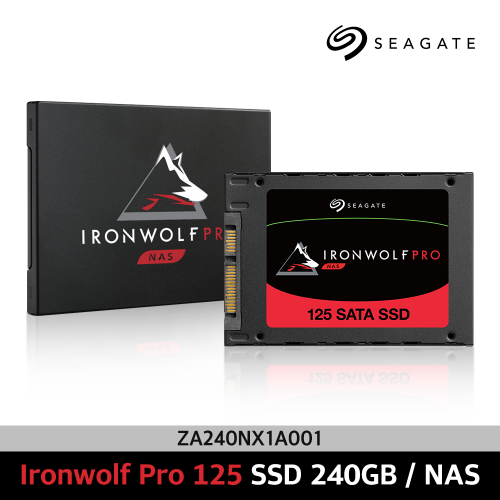 씨게이트 아이언울프 프로125 ZA240NX1A001 Seagate IronWolf Pro 125 SSD 240GB NAS 보증기간5년