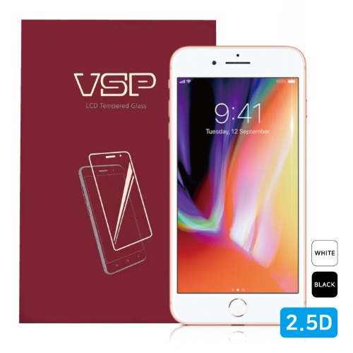 뷰에스피 아이폰8플러스 2.5D 강화유리 액정 보호필름 1매