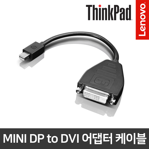 레노버 Mini DP to DVI 변환 케이블 (0B47090)