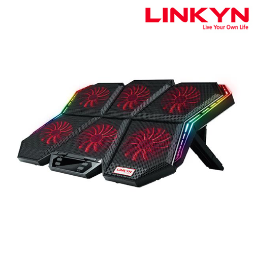 링킨 LS-610 RGB 게이밍 노트북 쿨러 17인치 지원 7단계 각도조절