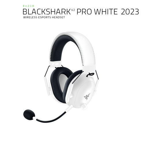 레이저코리아  BlackShark V2 Pro White 2023 에디션 게이밍 무선헤드셋