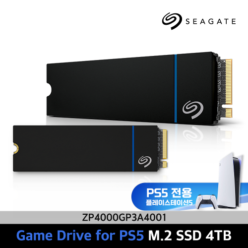 씨게이트 Game Drive M.2 NVMe for PS5 SSD 4TB ZP4000GP3A4001