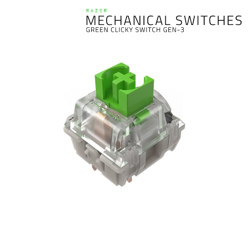 레이저코리아 기계식 스위치 팩 - 그린 축 Razer Mechanical Switches Pack – Green Clicky Switch