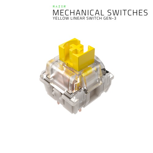 레이저코리아 기계식 스위치 팩 - 옐로우 축 Razer Mechanical Switches Pack – Yellow Linear Switch