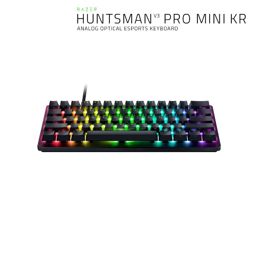 레이저코리아 헌츠맨 V3 Pro 미니 한글각인 광축 게이밍 키보드 Razer Huntsman V3 Pro Mini KR